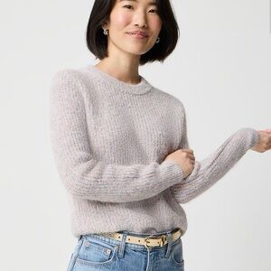 J. Crew Factory Women's Heathered Knit Sweater - Soft Gray